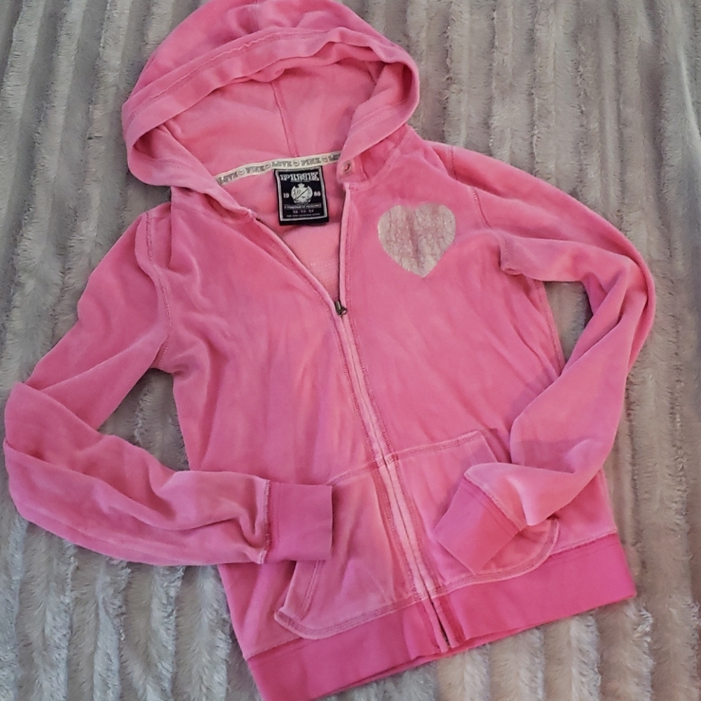 💋3 for $10 VS Pink zip up hoodie